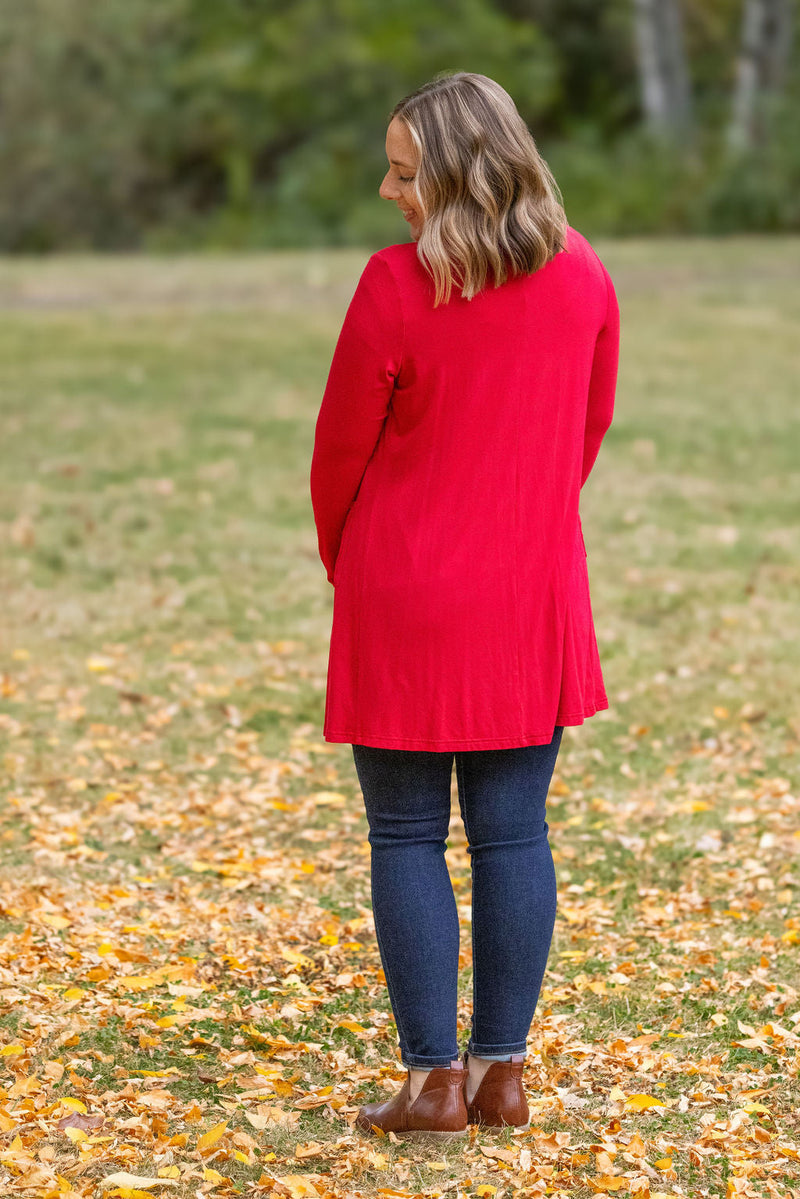 IN STOCK Classic Cardigan - Red