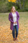 IN STOCK Classic Cardigan - Purple FINAL SALE