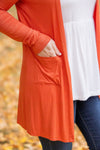 IN STOCK Classic Cardigan - Pumpkin FINAL SALE