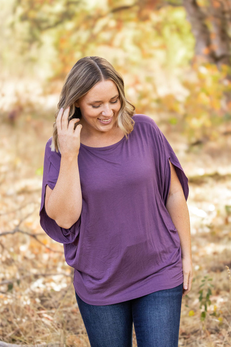 IN STOCK Darcy Dolman - Dark Purple | Women's Flowy Top FINAL SALE