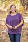 IN STOCK Darcy Dolman - Dark Purple | Women's Flowy Top FINAL SALE