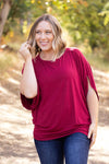 IN STOCK Darcy Dolman Top - Burgundy | Women's Flowy Top FINAL SALE