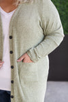 IN STOCK Colbie Ribbed Cardigan - Pistachio