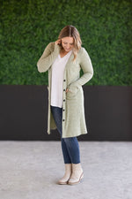 IN STOCK Colbie Ribbed Cardigan - Pistachio