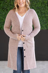 IN STOCK Colbie Ribbed Cardigan - Neutral Pink