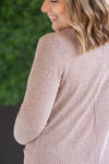 IN STOCK Colbie Ribbed Cardigan - Neutral Pink