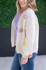 IN STOCK Flower Cardigan - Ivory