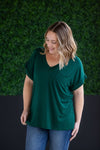 IN STOCK Sierra Pocket Top - Hunter Green