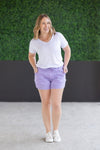 IN STOCK French Terry Stevie Shorts - Lavender