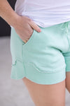 IN STOCK French Terry Stevie Shorts - Mint