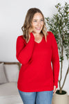 IN STOCK Leah Long Sleeve Top - Red