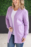 IN STOCK High Pocket Cardigan - Lavender FINAL SALE