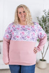 IN STOCK Natalie Pullover - Pink Floral Mix