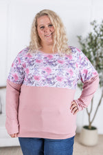 IN STOCK Natalie Pullover - Pink Floral Mix