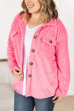 IN STOCK Fleece Shacket - Pink