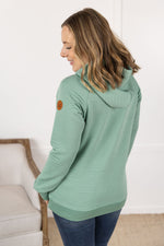 IN STOCK Tatum Textured Pullover Hoodie - Sea Green