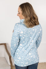 IN STOCK Soft Funnel Neck - Dreamy Meadows Blue