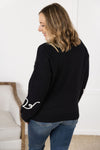 IN STOCK Black Hearts Sweater