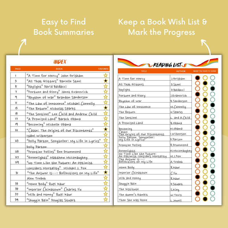 Reading Journal – Track & Plan Your Book Journey