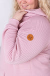 IN STOCK Tatum Textured Pullover Hoodie - Rose