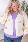 IN STOCK Flower Cardigan - Ivory