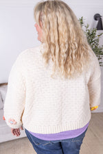 IN STOCK Flower Cardigan - Ivory