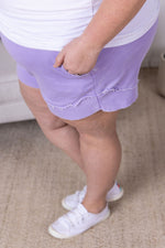 IN STOCK French Terry Stevie Shorts - Lavender