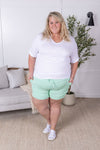 IN STOCK French Terry Stevie Shorts - Mint