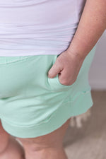 IN STOCK French Terry Stevie Shorts - Mint