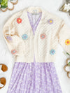 IN STOCK Flower Cardigan - Ivory