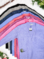 IN STOCK Madison Cozy Cardigan - Frosted Berry