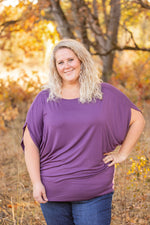 IN STOCK Darcy Dolman - Dark Purple | Women's Flowy Top FINAL SALE