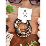 IN STOCK Hair Tie Bracelet Sets - Neutral Gold Accents | Hair Accessories