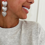 TRIPLE HEART EARRINGS