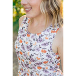 IN STOCK Renee Ruffle Tank - Harvest Floral FINAL SALE