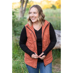 IN STOCK Corduroy Vest - Pumpkin FINAL SALE