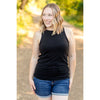 Tara Ribbed Tank - Black | Women's Tank Top