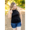 IN STOCK Tara Ribbed Tank - Black