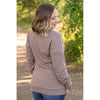 IN STOCK Brittney Button Sweater - Mocha FINAL SALE