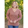 IN STOCK Brittney Button Sweater - Terra Cotta | Women's Long Sleeve FINAL SALE