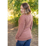 IN STOCK Brittney Button Sweater - Terra Cotta | Women's Long Sleeve FINAL SALE