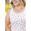 IN STOCK Luxe Crew Tank - Micro Ivory Floral | Women's Tank Top FINAL SALE