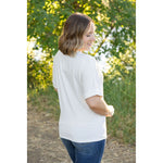 IN STOCK Selene Relaxed Top - White FINAL SALE