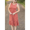 Bailey Dress - Rust Floral | Women's Floral Tank Dress