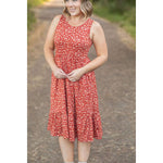 Bailey Dress - Rust Floral | Women's Floral Tank Dress