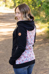 IN STOCK Classic Fullzip Hoodie - Black and Fall Floral FINAL SALE