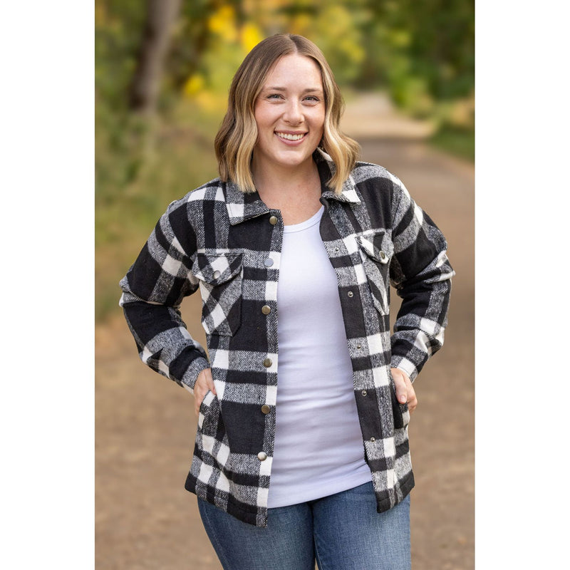 IN STOCK Norah Plaid Shacket - Classic Black and White | Women's Shacket