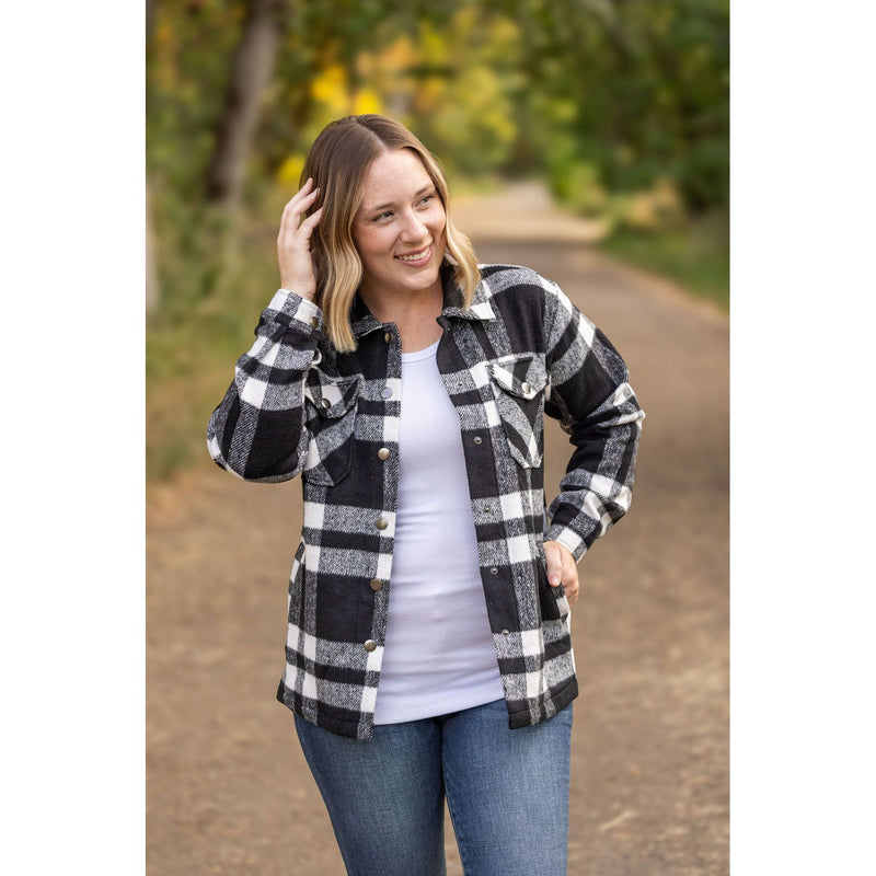 IN STOCK Norah Plaid Shacket - Classic Black and White | Women's Shacket