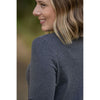 IN STOCK Leah Long Sleeve Top - Charcoal | Women's Casual Top FINAL SALE