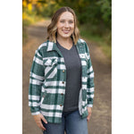 IN STOCK Norah Plaid Shacket - Classic Green and Grey Mix FINAL SALE